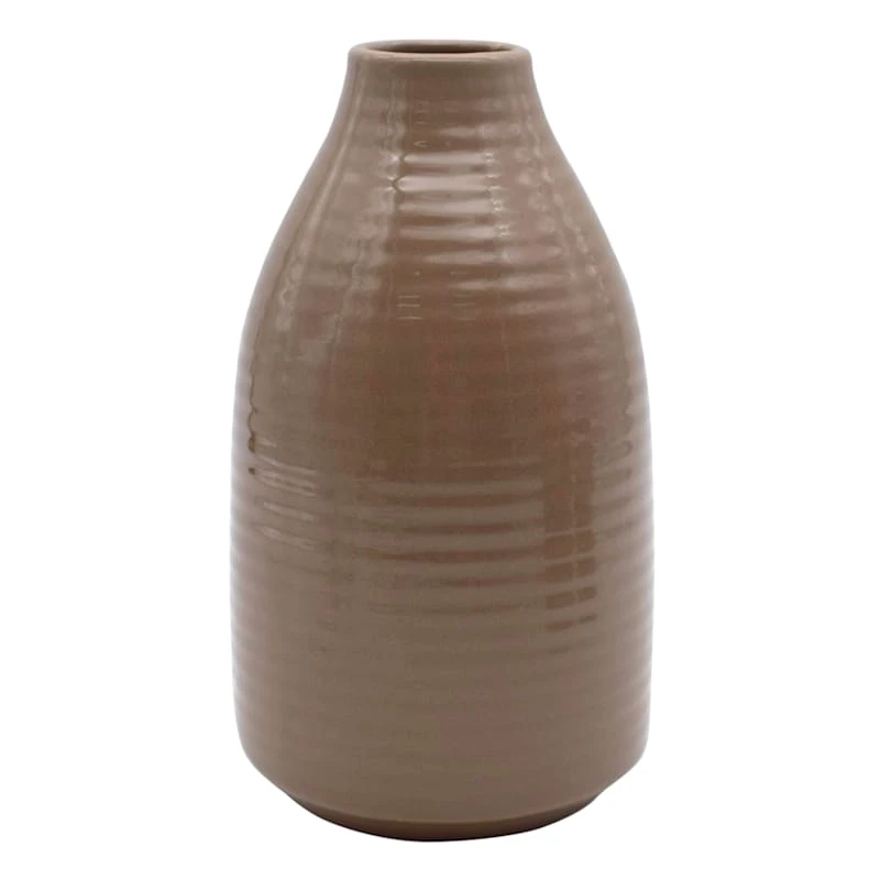 8In Natural Ceramic Vase 1 8In Natural Ceramic Vase