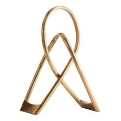 Abstract Gold Metal Decor, 16"