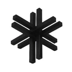 Black Metal Art Deco Figurine, 8"