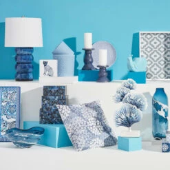 Home Decoration Store -Home Decoration Store blue mosaic glass decorative box 9 1