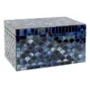 Blue Mosaic Glass Decorative Box, 9"
