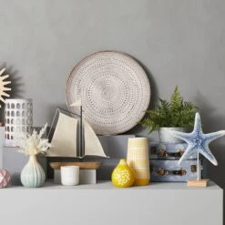 Blue Printed Luggage Box Decor, 13x9 -Home Decoration Store blue printed luggage box decor 13x9 3