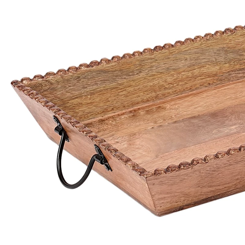 Brown Antique Medium Tray 2 Brown Antique Medium Tray - Image 2