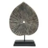 Brown Tribal Leaf Figurine, 13.5"