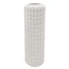 Crosby St Addison White Modern Abstract Ceramic Vase, 12"