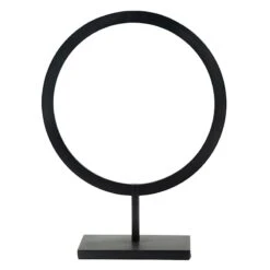 Crosby St Black Metal Circle Decor, 13"