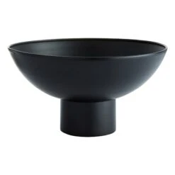 Found & Fable Black Metal Decorative Bowl, 11x6