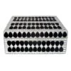 Found & Fable Black & Silver Mosaic Box, 4x8