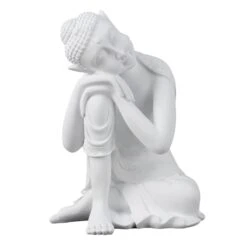 Found & Fable Ivory Buddha Figurine, 10.5"