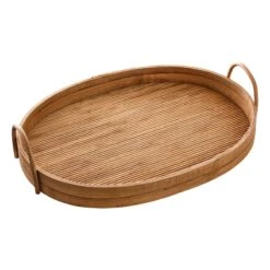 Found & Fable Natural Wood Tray, 16"