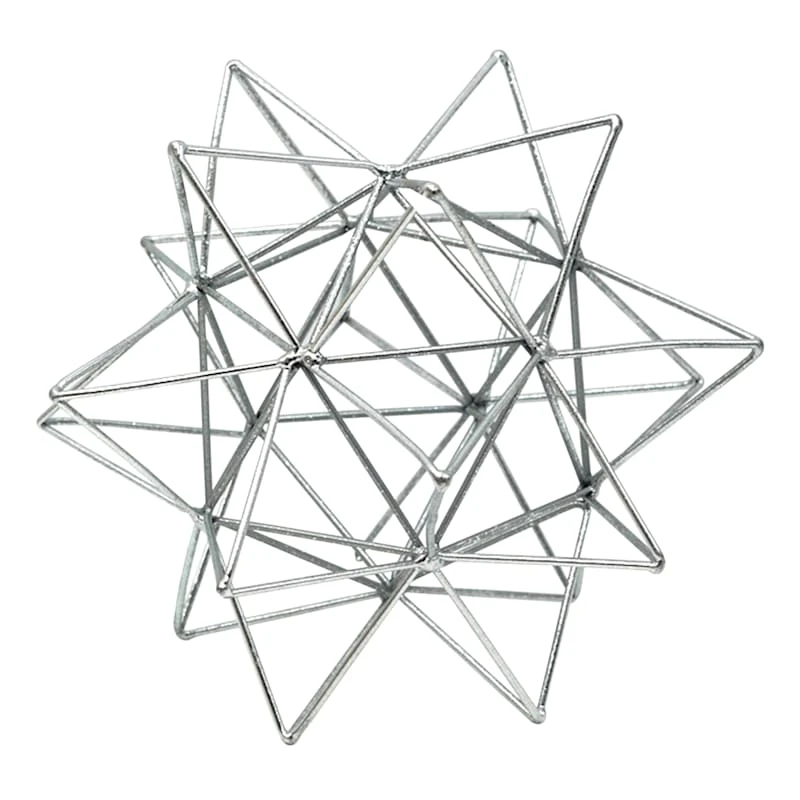 Found & Fable Silver Metal Star, 8" 1 Found & Fable Silver Metal Star, 8"