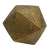 Gold Geometric Orb, 9.5"