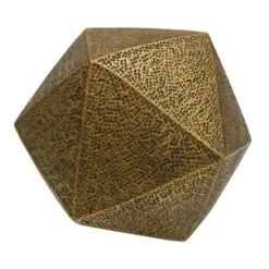 Gold Geometric Orb, 9.5"
