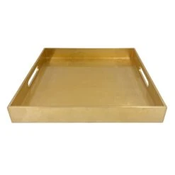 Gold Lacquer Decorative Tray, 15"