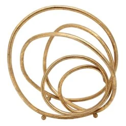 Gold Metal Rings Table Decor, 10"