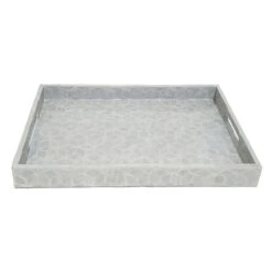 Grace Mitchell Cream Capiz Decorative Tray, 14"