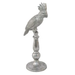 Grace Mitchell Parrot On Stand Figurine, 13.5"
