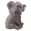 Grey Sitting Elephant, 8"