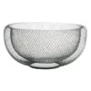 Honeybloom Black Metal Wire Bowl, 11"