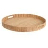 Honeybloom Brown Seagrass Woven Round Tray, 20"
