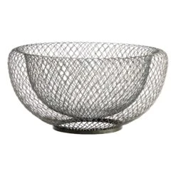Honeybloom Grey Wire Bowl, 8"