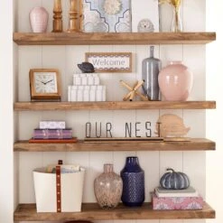 Honeybloom Ivory & Blue Striped Decorative Box, 9x7 -Home Decoration Store honeybloom ivory blue striped decorative box 9x7 4