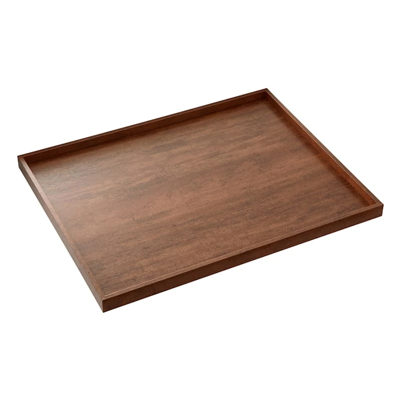 Honeybloom Square Wood Tray, 15.5x12 1 Honeybloom Square Wood Tray, 15.5x12