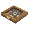 Honeybloom Wooden Tic Tac Toe Game, 7"