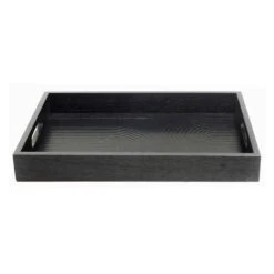 Laila Ali Dark Wood Tray, 10x14