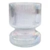 Laila Ali Iridescent Fluted Glass Vase, 6"