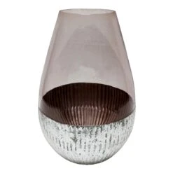 Laila Ali Lilac Etched Vase, 11.5"