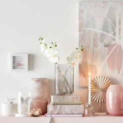 Laila Ali Marbled Round Box With Crystal, 6" -Home Decoration Store laila ali marbled round box with crystal 6 2