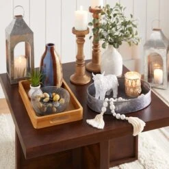 New Release -Home Decoration Store oval galvanized metal tray 13x10 2