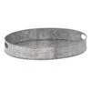 Oval Galvanized Metal Tray, 17x13
