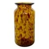 Providence Glass Tortoise Shell Urn Vase, 11"