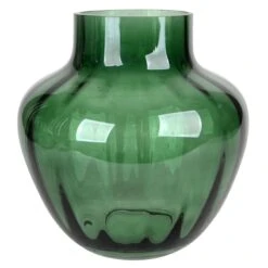 Providence Green Glass Bouquet Vase, 6.5"