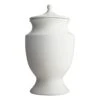 Providence White Ceramic Ginger Jar, 17.7"