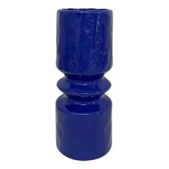 Tracey Boyd Blue Ceramic Vase, 12"