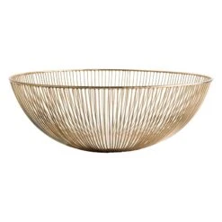 Tracey Boyd Gold Wire Decorative Bowl, 18"