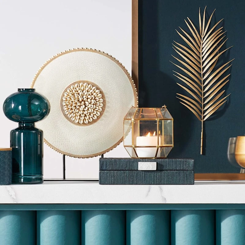 Tracey Boyd Green Glass Vase, 11" 2 Tracey Boyd Green Glass Vase, 11" - Image 2