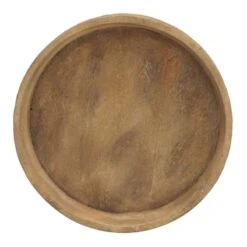 Tracey Boyd Round Wood Tray, 10"
