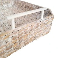 Tracey Boyd Water Hyacinth Decorative Tray, 20" -Home Decoration Store tracey boyd water hyacinth decorative tray 20 2