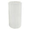 Tracey Boyd White Ceramic Vase, 10"