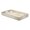 Tracey Boyd White Rustic Wooden Tray, Large