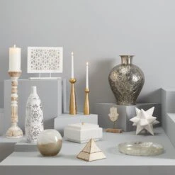 Triangle Wooden Carved Box, 5" -Home Decoration Store triangle wooden carved box 5 2