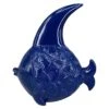 Ty Pennington Blue Ceramic Fish, 9"