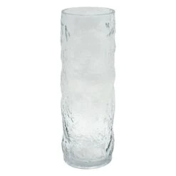 Ty Pennington Clear Bubble Glass Cylinder Vase, 12"