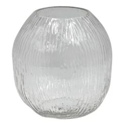 Ty Pennington Clear Glass Vase, 6"