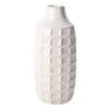 Ty Pennington Ivory Windowpane Ceramic Vase, 11"