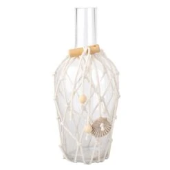 Ty Pennington Netted Clear Glass Vase, 12"